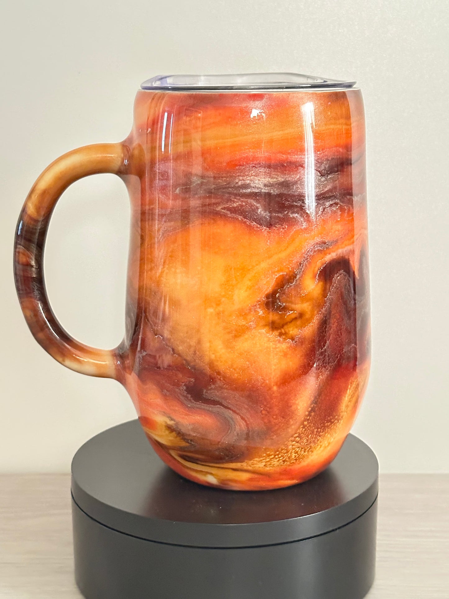 Orange and Brown blend Tumbler