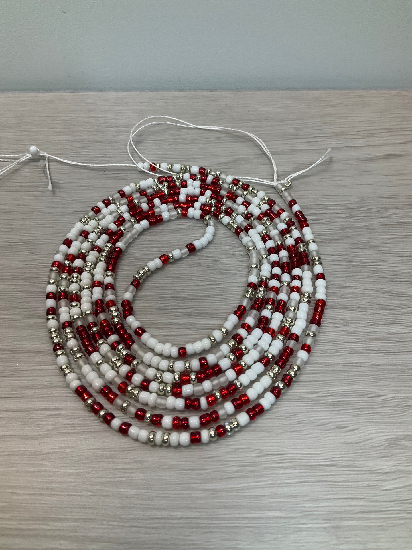 Red white and silver