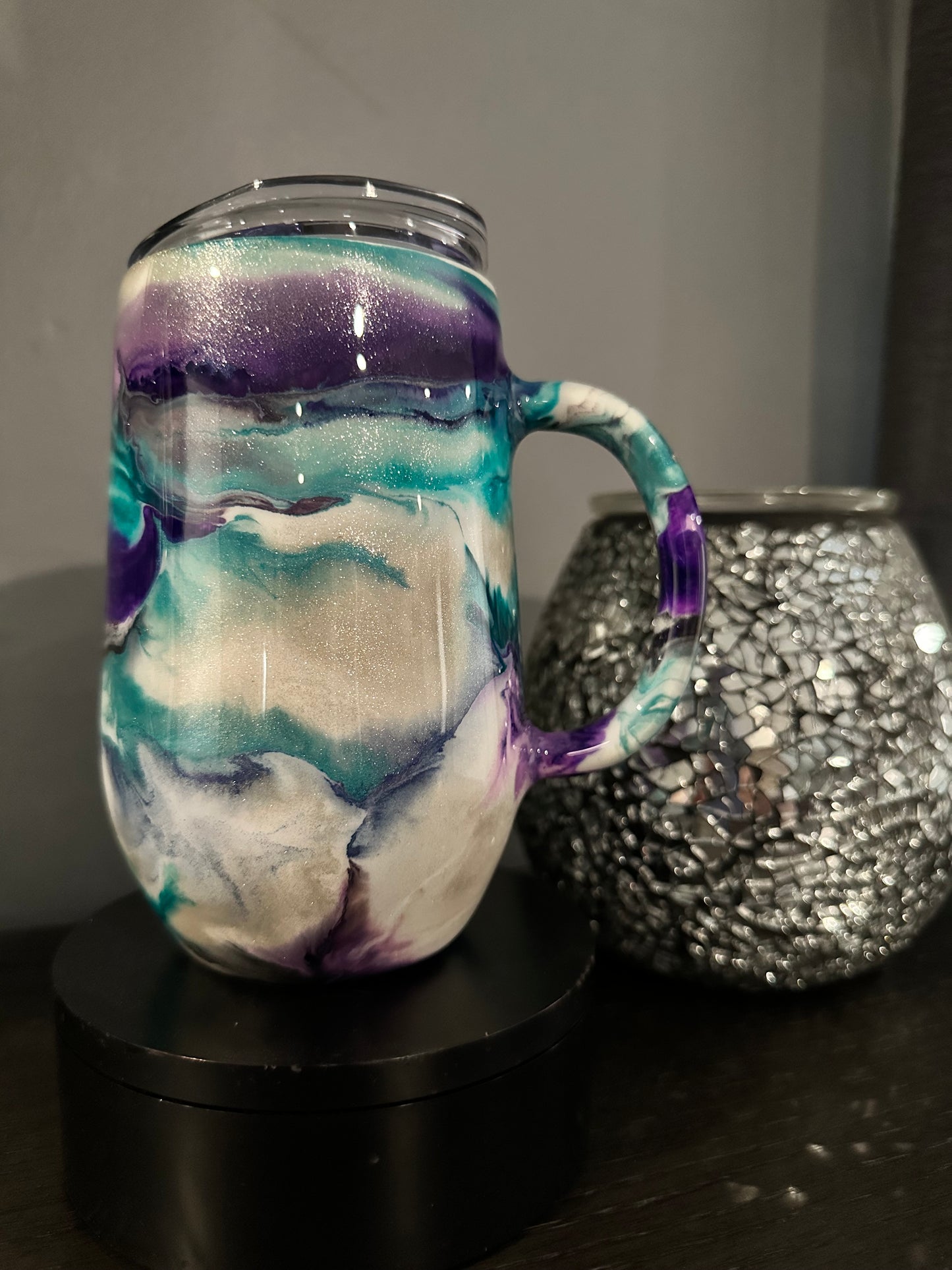 Purple and Teal swirl