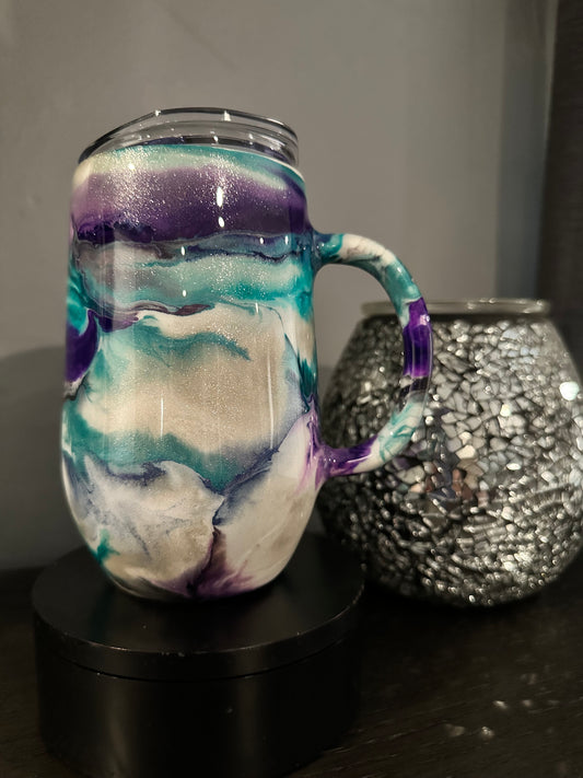 Purple and Teal swirl