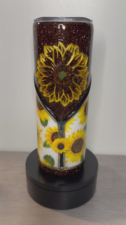 20oz Sunflower Zippie cup