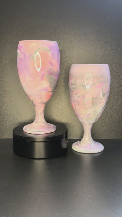 LavePinkGray swirl set